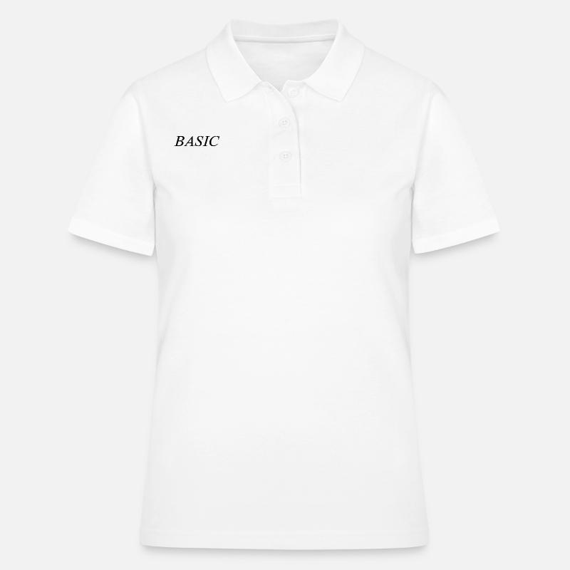 "Basic" - Frauen Polo Shirt - Weiß