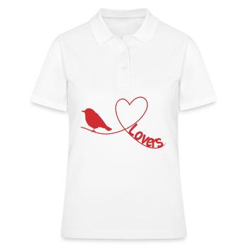 Bird Lovers Cool Bird Watching Motif for Birders - Women's Polo Shirt - white - Front - Ailine (174cm)