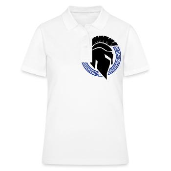 casque spartiate - Polo Femme - blanc - Devant - Ailine (174cm)