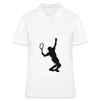Tennis tennis tennis raquette Federball Coupe du Monde - Polo Femme - blanc - Devant - Ailine (174cm)