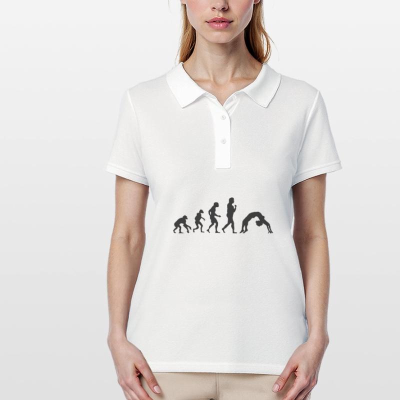 Gymnastics development dancing evolution Women's Polo Shirt