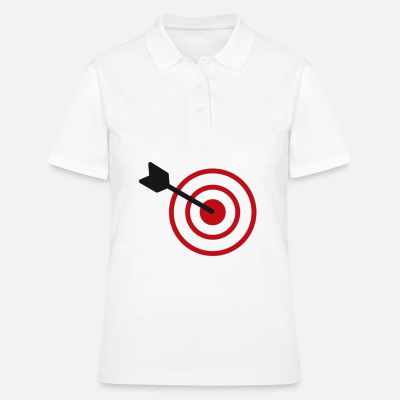 Fléchette flèche fléchettes cadeau jeu de fléchettes - Polo Femme - blanc