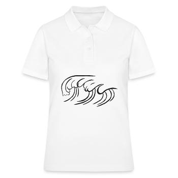 Vague de cadeau de surf sur surf surf - Polo Femme - blanc - Devant - Ailine (174cm)