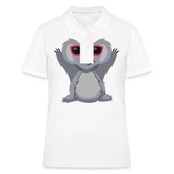 Koala avec lunettes fun mignons animales lunettes - Polo Femme - blanc - Devant - Ailine (174cm)