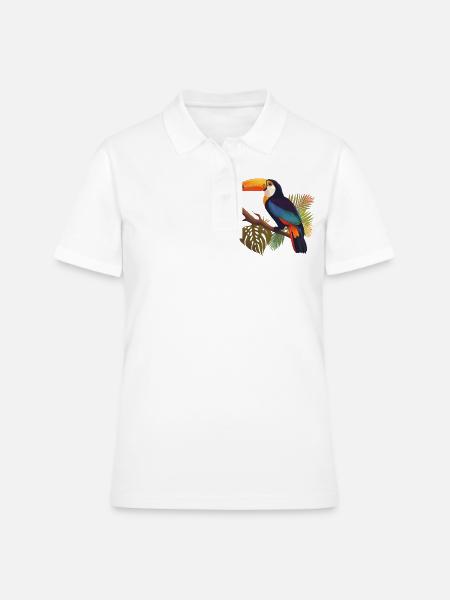 Toucan Costa Rica - Polo Femme - blanc