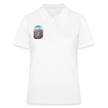 Paysage urbain - Polo Femme - blanc - Devant - Ailine (174cm)