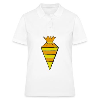 sac de sucre jaune sac d'école cadeau d'inscription scolaire - Polo Femme - blanc - Devant - Ailine (174cm)
