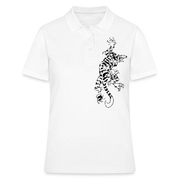 tigre - Polo Femme - blanc - Devant - Ailine (174cm)