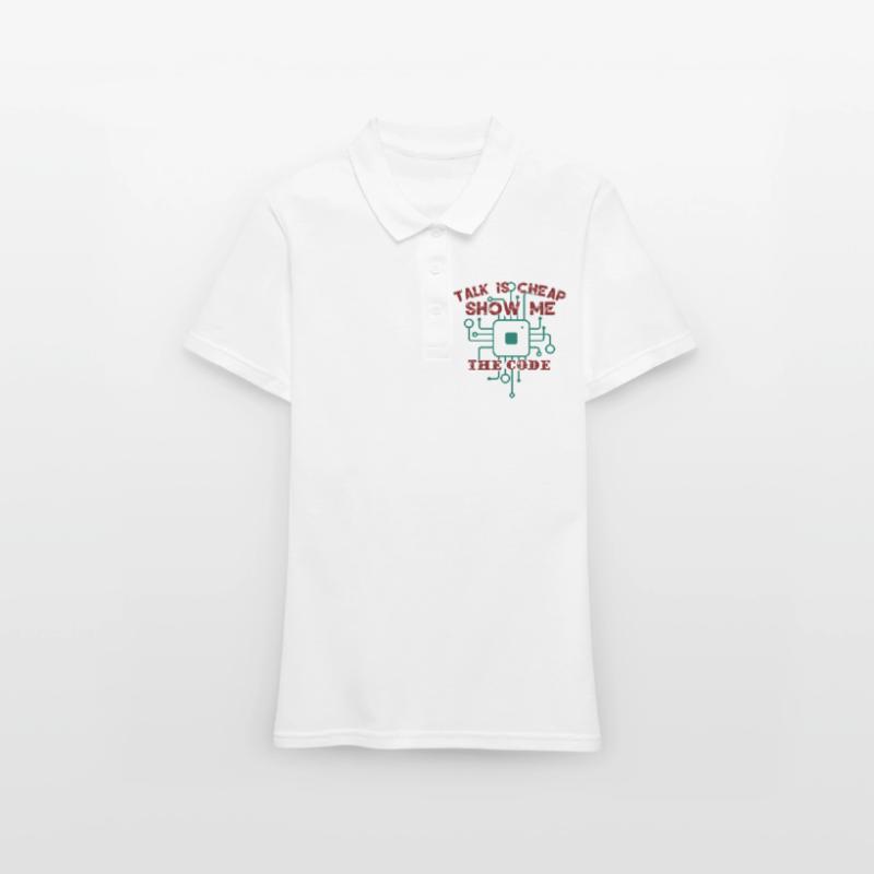 Funny Coder Quote Programming Programmer Women's Polo Shirt