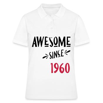 since1960 - Women's Polo Shirt - white - Front - Ailine (174cm)