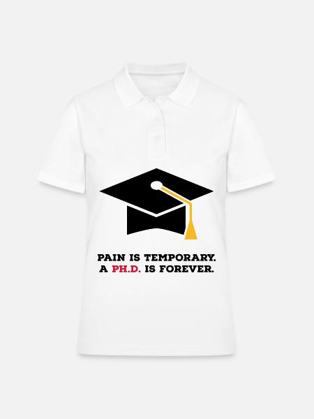 phd - Polo Femme - blanc