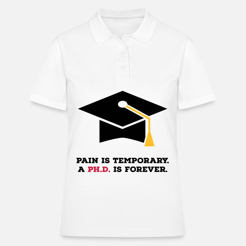phd - Women's Polo Shirt - white