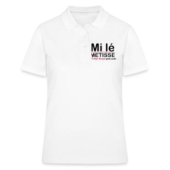 Mi lé METISSE - Polo Femme - blanc - Devant - Ailine (174cm)