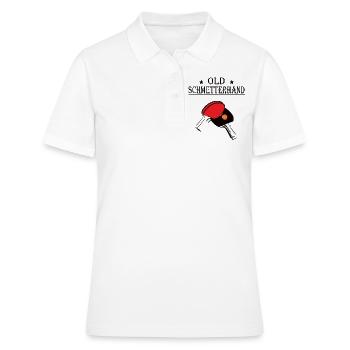 Tischtennis Insider Old Schmetterhand - Frauen Polo Shirt - Weiß - Vorne - Ailine (174cm)