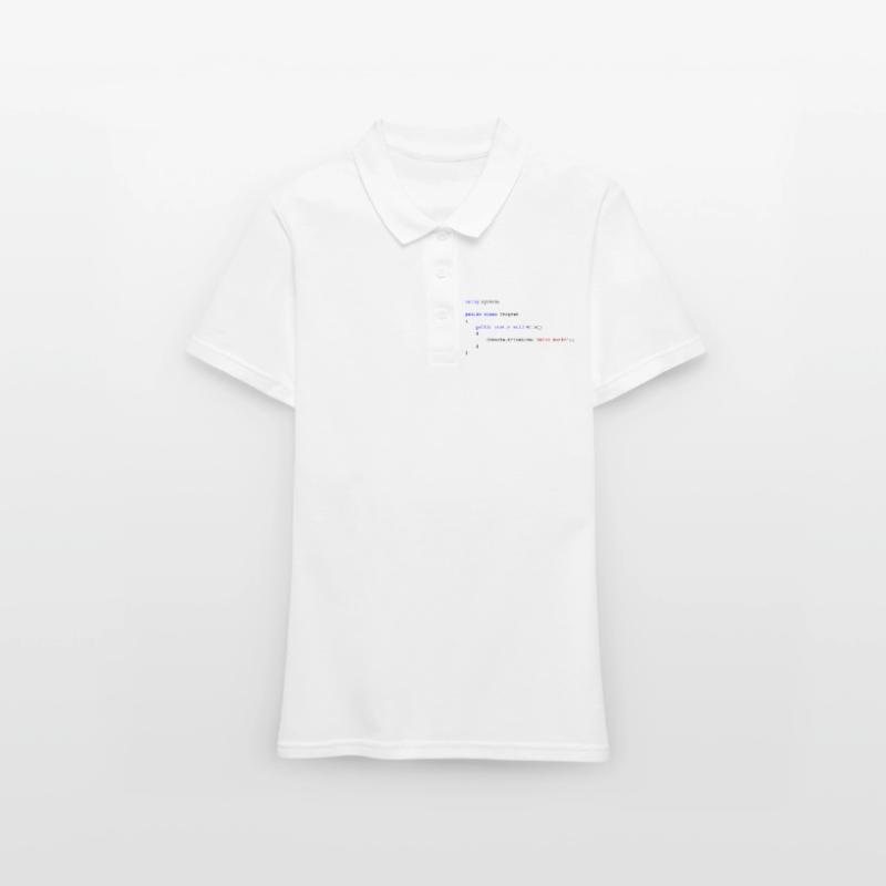 C# .NET Code Hello World Programmierer Geschenk Frauen Polo Shirt