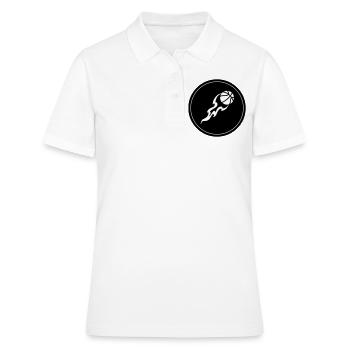 Basketball flame - Women's Polo Shirt - white - Front - Ailine (174cm)