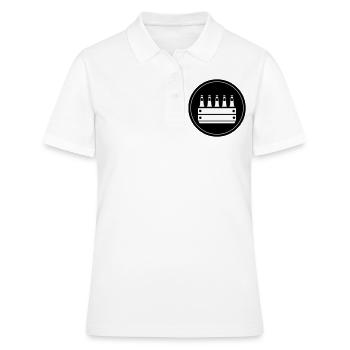 Bière en caisse de bière - Polo Femme - blanc - Devant - Ailine (174cm)