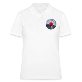 Vinyl LP Japan cherry blossom - Women's Polo Shirt - white - Front - Ailine (174cm)