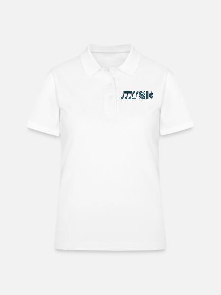Musik - Frauen Polo Shirt - Weiß
