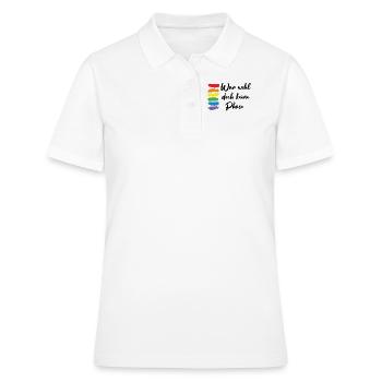 N’était probablement pas une phase de cadeau LGBT - Polo Femme - blanc - Devant - Ailine (174cm)