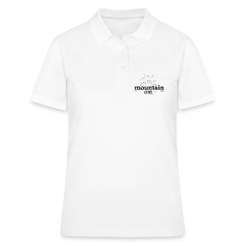 Minimalistisches Design Ich liebe Berge Frau Text - Frauen Polo Shirt - Weiß - Vorne - Ailine (174cm)