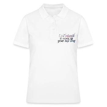 Vivre Intense - Polo Femme - blanc - Devant - Ailine (174cm)