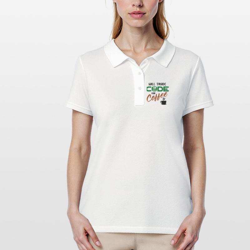 Code Statement Developer Computerfreak Informatik Frauen Polo Shirt