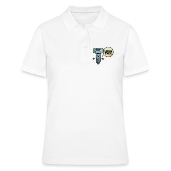 Screw This Funny Screw Pun Design - Women's Polo Shirt - white - Front - Ailine (174cm)