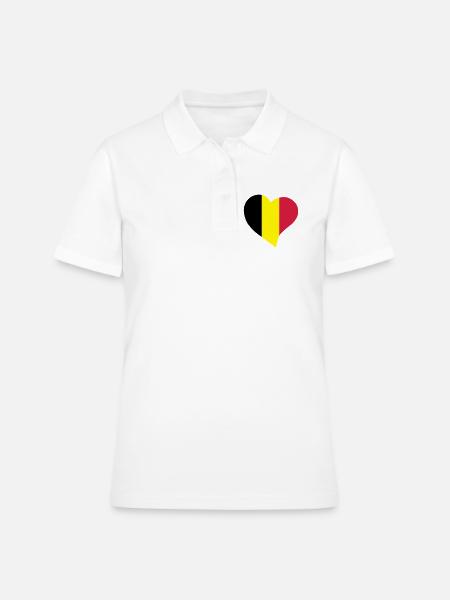 Belgian heart - Women's Polo Shirt - white
