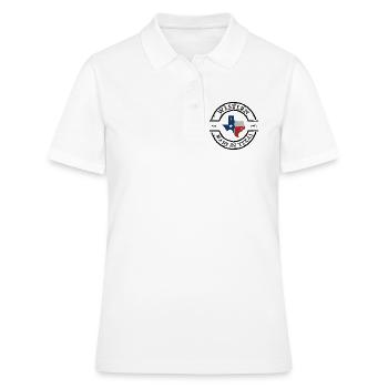 Contour du drapeau du Texas Lone Star - Polo Femme - blanc - Devant - Ailine (174cm)