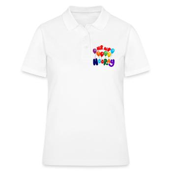 Party Hip, hip hourra - Polo Femme - blanc - Devant - Ailine (174cm)