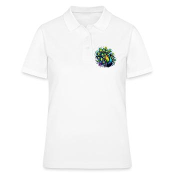 Pfau - Frauen Polo Shirt - Weiß - Vorne - Ailine (174cm)