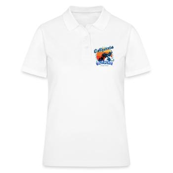 Surf californien à Malibu. - Polo Femme - blanc - Devant - Ailine (174cm)