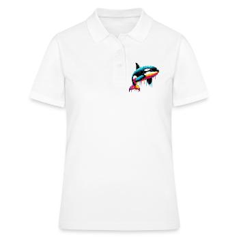 Schwertwal - Frauen Polo Shirt - Weiß - Vorne - Ailine (174cm)