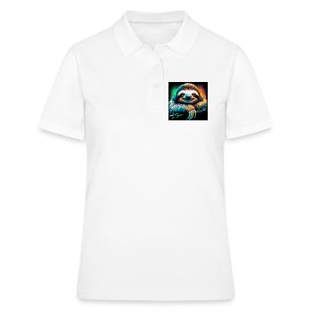 Faultier - Frauen Polo Shirt - Weiß - Vorne - Ailine (174cm)