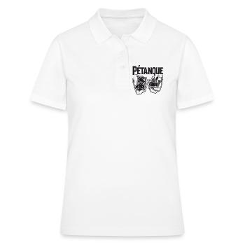 Boule balls pour Bouler Boules Boule Boule Boule boule - Polo Femme - blanc - Devant - Ailine (174cm)