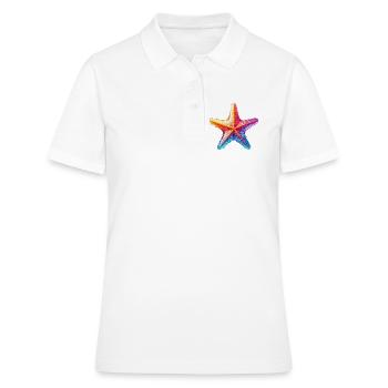 Seestern - Frauen Polo Shirt - Weiß - Vorne - Ailine (174cm)