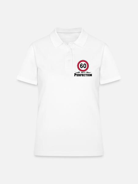 60e anniversaire, 60 ans vieilli à la perfection (25) - Polo Femme - blanc