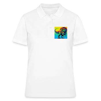 dinosaur - Women's Polo Shirt - white - Front - Ailine (174cm)