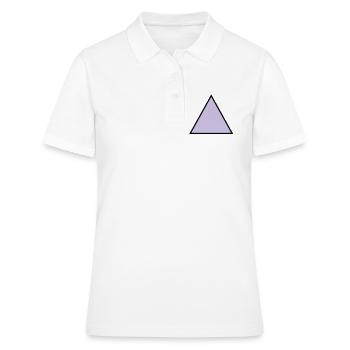 hipster triangle triangle shape - Women's Polo Shirt - white - Front - Ailine (174cm)