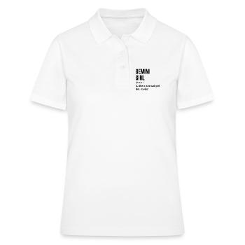 Zwillinge - Frauen Polo Shirt - Weiß - Vorne - Ailine (174cm)