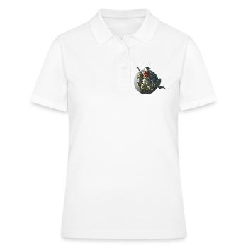 Conception de jeux Warrior Ninja Samurai - Polo Femme - blanc - Devant - Ailine (174cm)