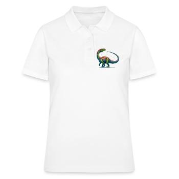 Dinosaur - Women's Polo Shirt - white - Front - Ailine (174cm)