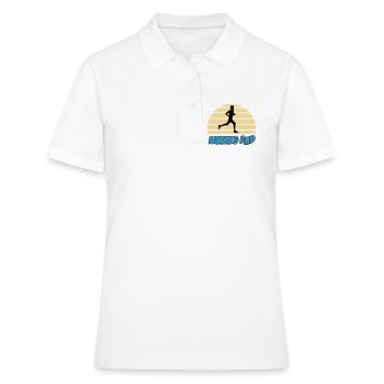 Running dad - Polo Femme - blanc - Devant - Ailine (174cm)