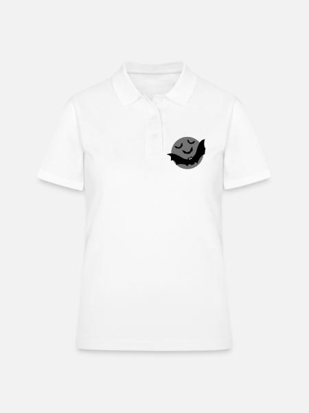 Les chauves-souris - Polo Femme - blanc