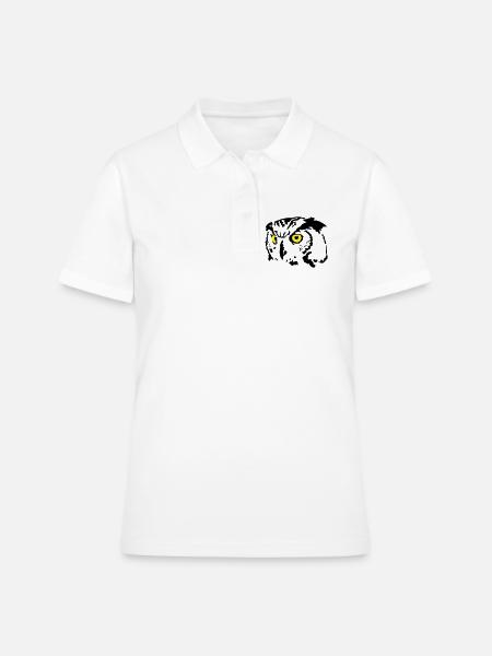 chouette - Polo Femme - blanc