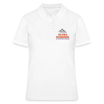 Ultra-Laufen ist eine endlose Reise - Frauen Polo Shirt - Weiß - Vorne - Ailine (174cm)