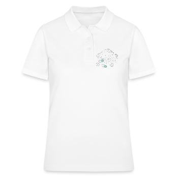 Nahrungsergänzungsmittel Pillen Pulver Tabletten - Frauen Polo Shirt - Weiß - Vorne - Ailine (174cm)