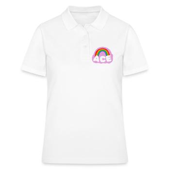 Asexualité, asexualité, as - Polo Femme - blanc - Devant - Ailine (174cm)
