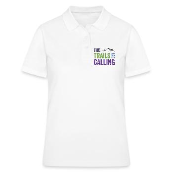 Die Spuren rufen - Frauen Polo Shirt - Weiß - Vorne - Ailine (174cm)